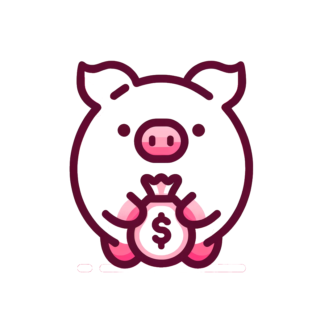 A Greedy Piggy mascot